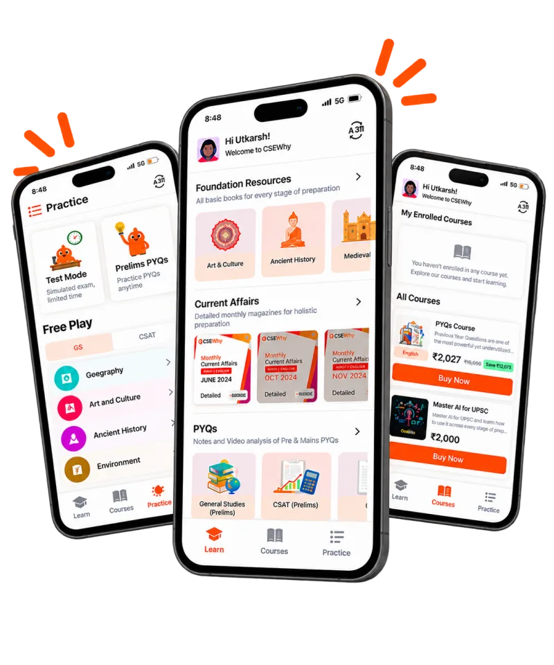 CSEWhy Mobile App Interface