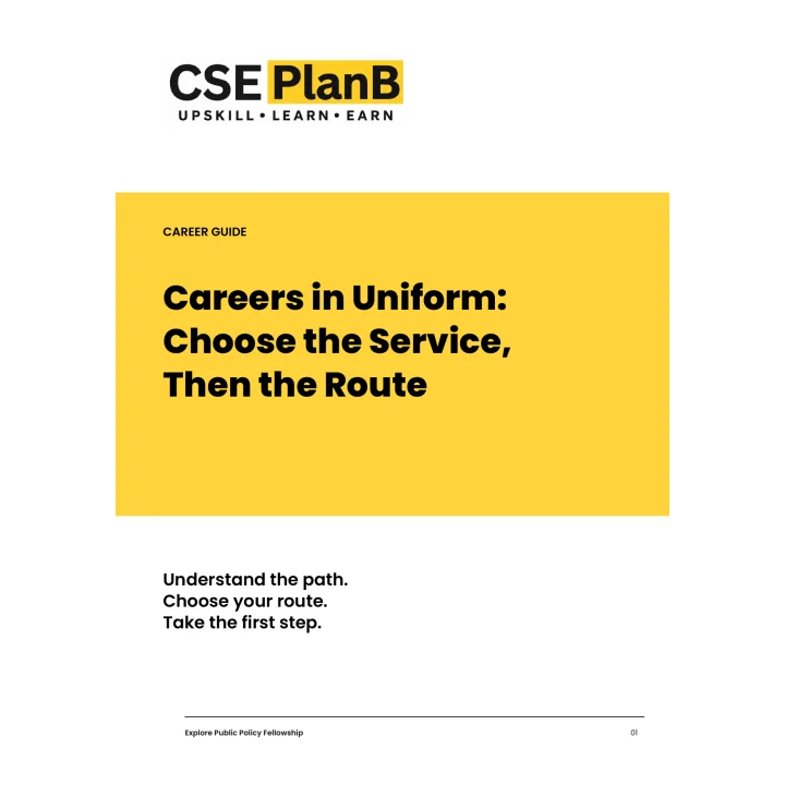 Careers in Uniform guide cover